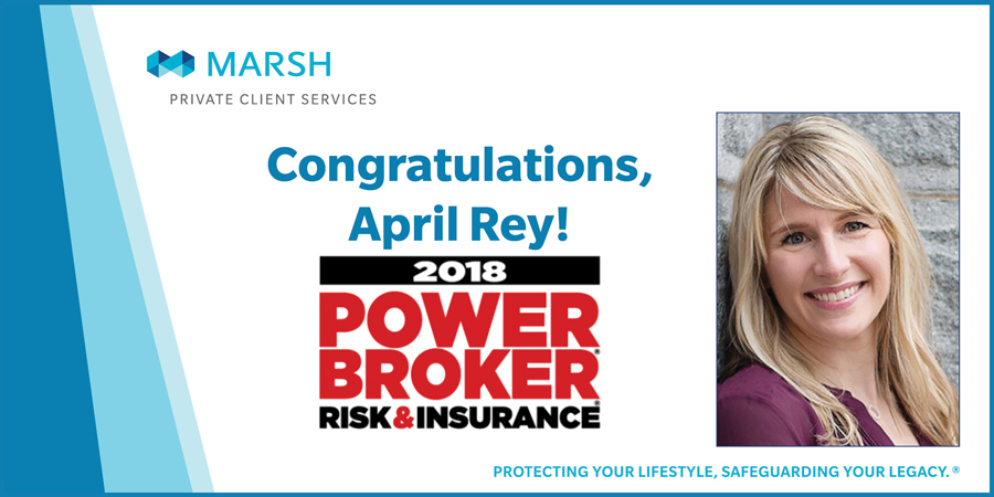 Graphic of April Rey 2018 Power Broker Award