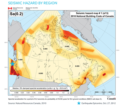 Seismic hazard by region Seismic hazard by region