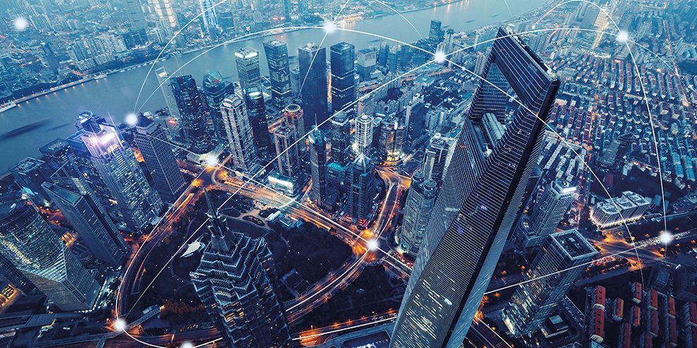 Skyline Connectivity Skyline lights landscape building